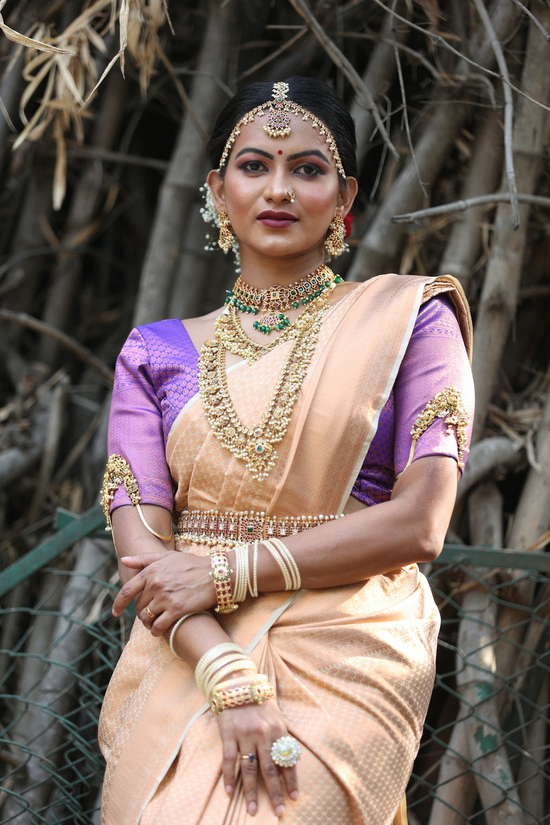 Beautiful woman in traditional indian attire.