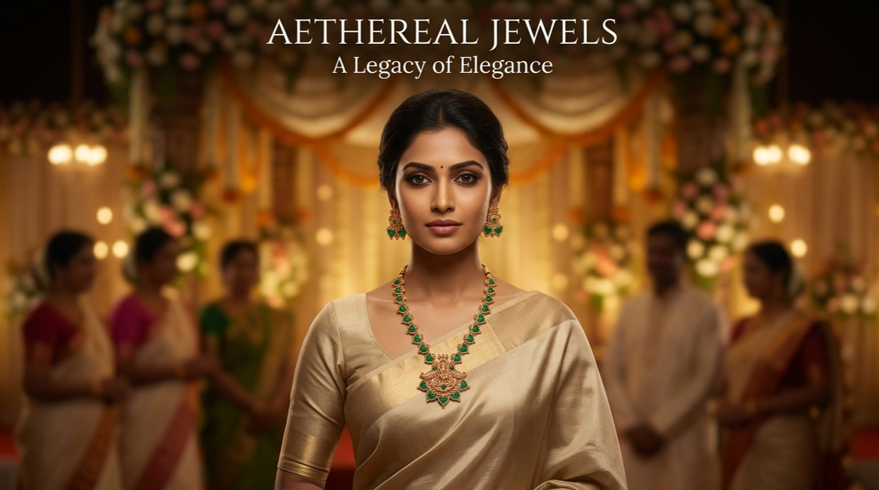 Kerala Palakka Antique Gold Necklace Set with Goddess Lakshmi Pendant Innovate Art Impex