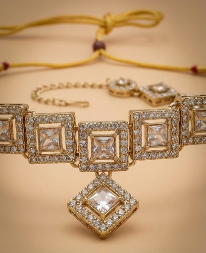 Close-up view of premium artificial Royal Antique Gold Chandbali Jhumka Earrings for Women | Premium Traditional Ethnic Jewellery | Wedding, Festive & Party Wear by Innovate Art Impex.