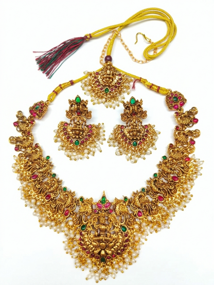 The Royal Lakshmi & Peacock Heritage Choker Set