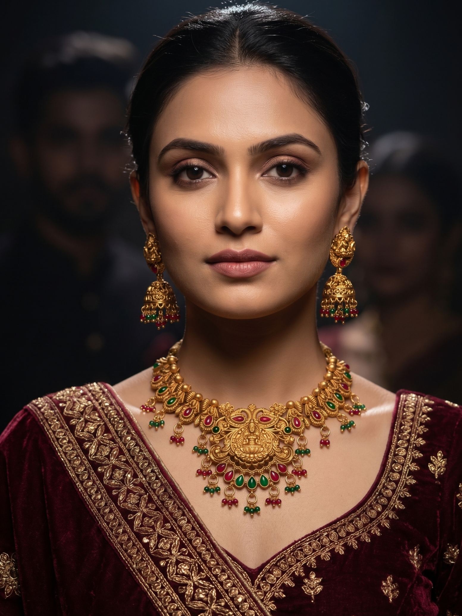 The Royal Lakshmi & Peacock Temple Necklace Set